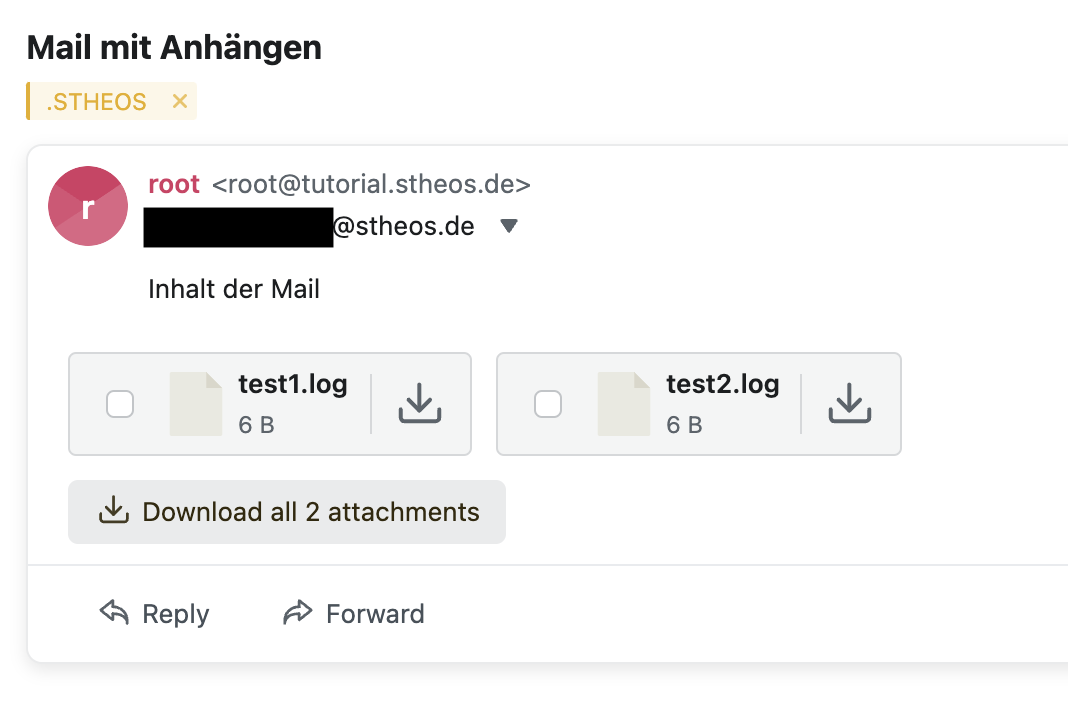 Mail mit Anhängen